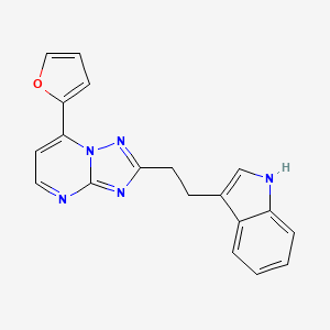 molecular formula C19H15N5O B11021189 7-(furan-2-yl)-2-[2-(1H-indol-3-yl)ethyl][1,2,4]triazolo[1,5-a]pyrimidine 