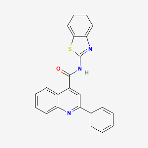 N-(1,3-benzothiazol-2-yl)-2-phenylquinoline-4-carboxamide