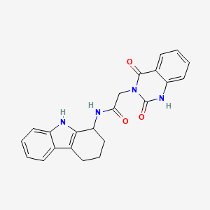 2-(2-hydroxy-4-oxoquinazolin-3(4H)-yl)-N-(2,3,4,9-tetrahydro-1H-carbazol-1-yl)acetamide