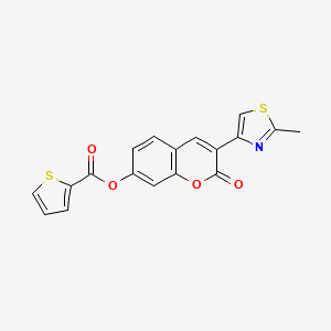 3-(2-methyl-1,3-thiazol-4-yl)-2-oxo-2H-chromen-7-yl thiophene-2-carboxylate