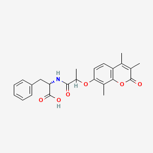 N-{2-[(3,4,8-trimethyl-2-oxo-2H-chromen-7-yl)oxy]propanoyl}-L-phenylalanine