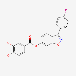 3-(4-Fluorophenyl)-1,2-benzoxazol-6-yl 3,4-dimethoxybenzoate