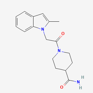 1-[(2-methyl-1H-indol-1-yl)acetyl]piperidine-4-carboxamide