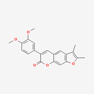 6-(3,4-dimethoxyphenyl)-2,3-dimethyl-7H-furo[3,2-g]chromen-7-one