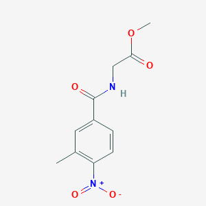 molecular formula C11H12N2O5 B11021433 Methyl 2-[(3-methyl-4-nitrobenzoyl)amino]acetate 