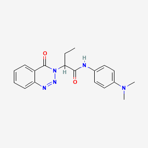 N-[4-(dimethylamino)phenyl]-2-(4-oxo-1,2,3-benzotriazin-3(4H)-yl)butanamide