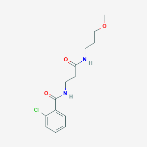 2-chloro-N-{3-[(3-methoxypropyl)amino]-3-oxopropyl}benzamide