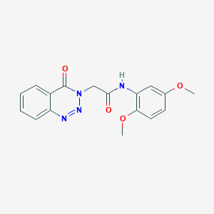 N-(2,5-dimethoxyphenyl)-2-(4-oxo-1,2,3-benzotriazin-3(4H)-yl)acetamide