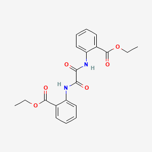 molecular formula C20H20N2O6 B11021448 Diethyl 2,2'-[(1,2-dioxoethane-1,2-diyl)diimino]dibenzoate 