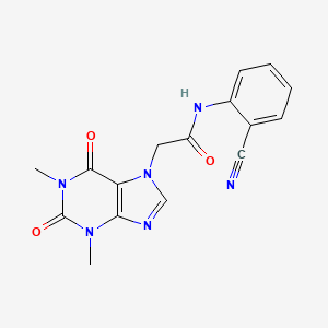 N-(2-cyanophenyl)-2-(1,3-dimethyl-2,6-dioxo-1,2,3,6-tetrahydro-7H-purin-7-yl)acetamide