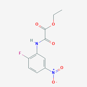 molecular formula C10H9FN2O5 B11021480 Ethyl 2-(2-fluoro-5-nitroanilino)-2-oxoacetate 