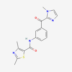 2,4-dimethyl-N-{3-[(1-methyl-1H-imidazol-2-yl)carbonyl]phenyl}-1,3-thiazole-5-carboxamide