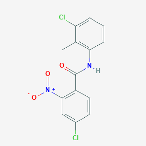 4-chloro-N-(3-chloro-2-methylphenyl)-2-nitrobenzamide