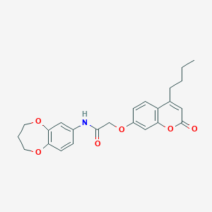 2-[(4-butyl-2-oxo-2H-chromen-7-yl)oxy]-N-(3,4-dihydro-2H-1,5-benzodioxepin-7-yl)acetamide