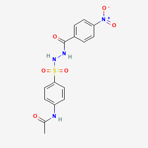 N-(4-{[2-(4-nitrobenzoyl)hydrazino]sulfonyl}phenyl)acetamide