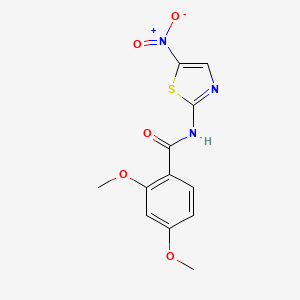 2,4-dimethoxy-N-(5-nitro-1,3-thiazol-2-yl)benzamide