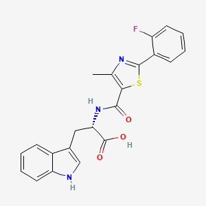 N-{[2-(2-fluorophenyl)-4-methyl-1,3-thiazol-5-yl]carbonyl}-L-tryptophan