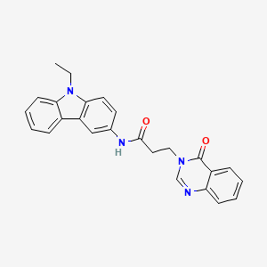 N-(9-ethyl-9H-carbazol-3-yl)-3-(4-oxoquinazolin-3(4H)-yl)propanamide