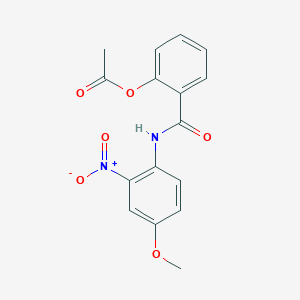 2-[(4-Methoxy-2-nitrophenyl)carbamoyl]phenyl acetate