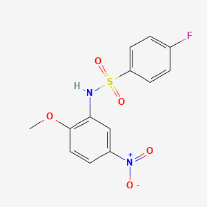 4-fluoro-N-(2-methoxy-5-nitrophenyl)benzenesulfonamide