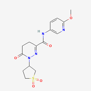 1-(1,1-dioxidotetrahydrothiophen-3-yl)-N-(6-methoxypyridin-3-yl)-6-oxo-1,4,5,6-tetrahydropyridazine-3-carboxamide