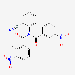 N-(2-cyanophenyl)-2-methyl-N-(2-methyl-3-nitrobenzoyl)-3-nitrobenzamide