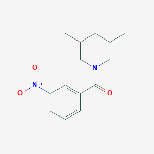 (3,5-Dimethylpiperidin-1-yl)(3-nitrophenyl)methanone