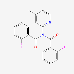 2-iodo-N-[(2-iodophenyl)carbonyl]-N-(4-methylpyridin-2-yl)benzamide