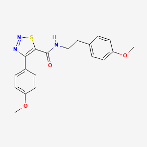 4-(4-methoxyphenyl)-N-[2-(4-methoxyphenyl)ethyl]-1,2,3-thiadiazole-5-carboxamide