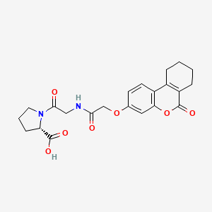 molecular formula C22H24N2O7 B11021669 N-{[(6-oxo-7,8,9,10-tetrahydro-6H-benzo[c]chromen-3-yl)oxy]acetyl}glycyl-L-proline 