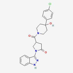 4-{[4-(4-chlorophenyl)-4-hydroxypiperidin-1-yl]carbonyl}-1-(1H-indazol-3-yl)pyrrolidin-2-one