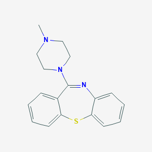 molecular formula C18H19N3S B110217 二苯并(b,f)(1,4)噻吩并二氮杂卓, 11-(4-甲基-1-哌嗪基)- CAS No. 1977-09-9