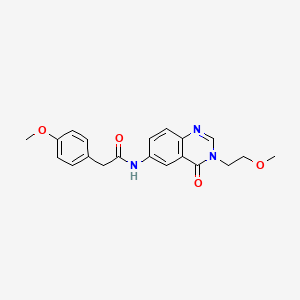 N-[3-(2-methoxyethyl)-4-oxo-3,4-dihydroquinazolin-6-yl]-2-(4-methoxyphenyl)acetamide