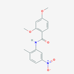 molecular formula C16H16N2O5 B11021726 2,4-dimethoxy-N-(2-methyl-5-nitrophenyl)benzamide 