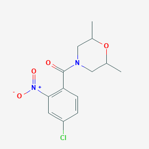 (4-Chloro-2-nitrophenyl)(2,6-dimethylmorpholin-4-yl)methanone