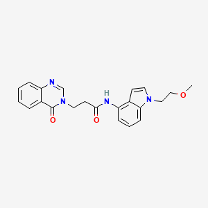 N-[1-(2-methoxyethyl)-1H-indol-4-yl]-3-(4-oxoquinazolin-3(4H)-yl)propanamide