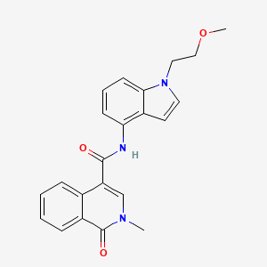 N-[1-(2-methoxyethyl)-1H-indol-4-yl]-2-methyl-1-oxo-1,2-dihydroisoquinoline-4-carboxamide