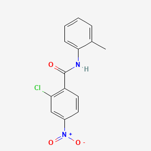 molecular formula C14H11ClN2O3 B11021806 2-chloro-N-(2-methylphenyl)-4-nitrobenzamide 