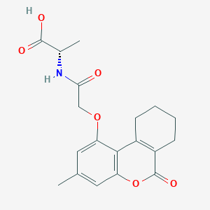 N-{[(3-methyl-6-oxo-7,8,9,10-tetrahydro-6H-benzo[c]chromen-1-yl)oxy]acetyl}-L-alanine