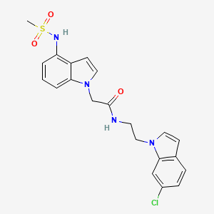 N-[2-(6-chloro-1H-indol-1-yl)ethyl]-2-{4-[(methylsulfonyl)amino]-1H-indol-1-yl}acetamide