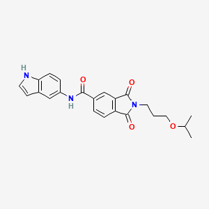 N-(1H-indol-5-yl)-1,3-dioxo-2-[3-(propan-2-yloxy)propyl]-2,3-dihydro-1H-isoindole-5-carboxamide