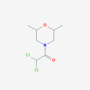 molecular formula C8H13Cl2NO2 B11021918 2,2-Dichloro-1-(2,6-dimethylmorpholin-4-yl)ethanone 