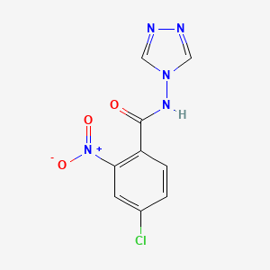 4-chloro-2-nitro-N-(1,2,4-triazol-4-yl)benzamide