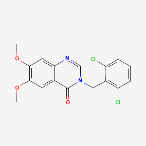 3-(2,6-dichlorobenzyl)-6,7-dimethoxyquinazolin-4(3H)-one