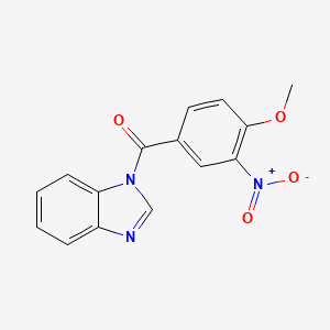 molecular formula C15H11N3O4 B11021981 Benzimidazol-1-yl-(4-methoxy-3-nitrophenyl)methanone CAS No. 330215-96-8