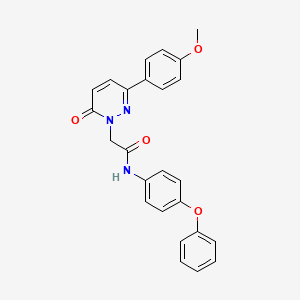 2-(3-(4-methoxyphenyl)-6-oxopyridazin-1(6H)-yl)-N-(4-phenoxyphenyl)acetamide