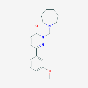 molecular formula C18H23N3O2 B11021989 2-(azepan-1-ylmethyl)-6-(3-methoxyphenyl)pyridazin-3(2H)-one 