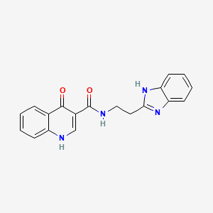 N-[2-(1H-benzimidazol-2-yl)ethyl]-4-hydroxyquinoline-3-carboxamide