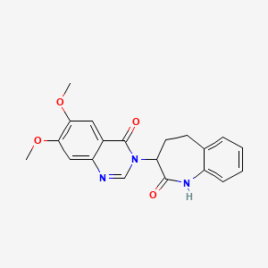 3-(6,7-dimethoxy-4-oxoquinazolin-3(4H)-yl)-1,3,4,5-tetrahydro-2H-1-benzazepin-2-one