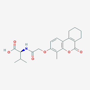 N-{[(4-methyl-6-oxo-7,8,9,10-tetrahydro-6H-benzo[c]chromen-3-yl)oxy]acetyl}-L-valine